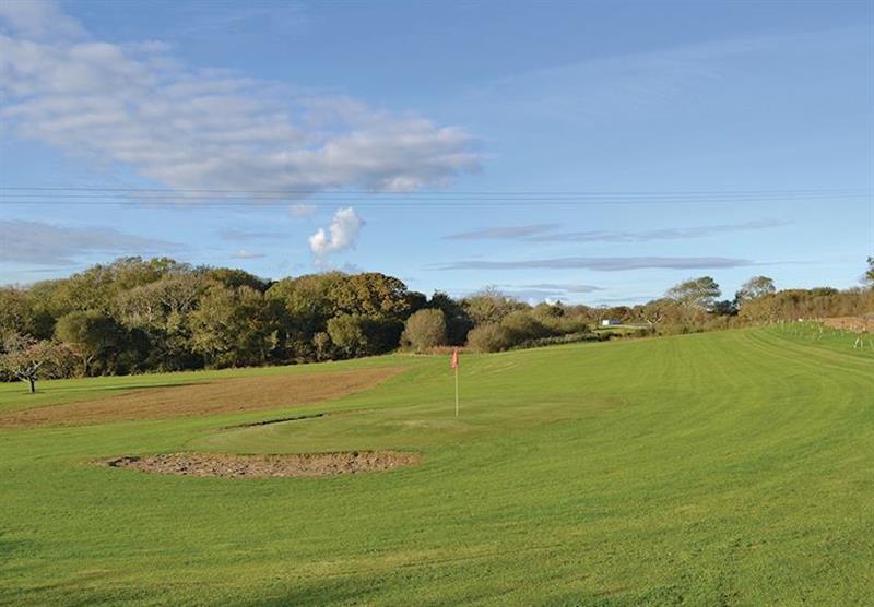 Golf course at Florence Springs Lakeside Lodges in St Florence, Tenby