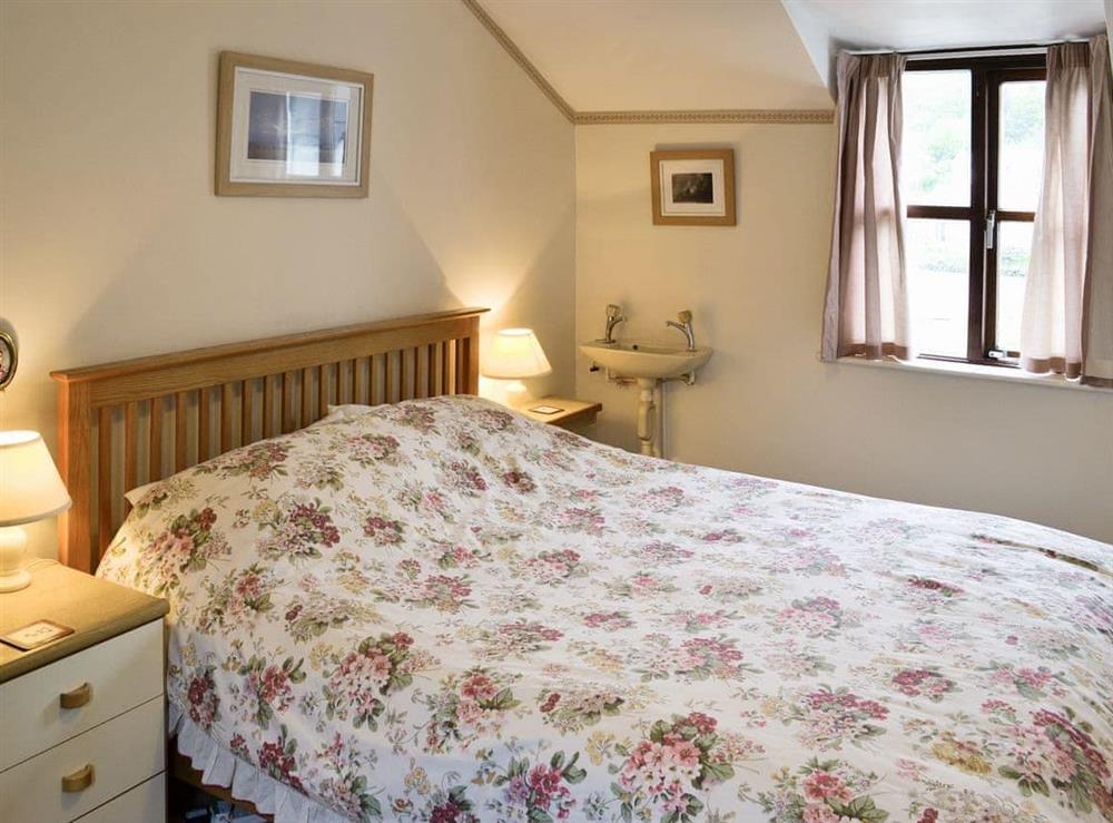 Double bedroom at Florin Cottage in Lerryn, Cornwall., Great Britain