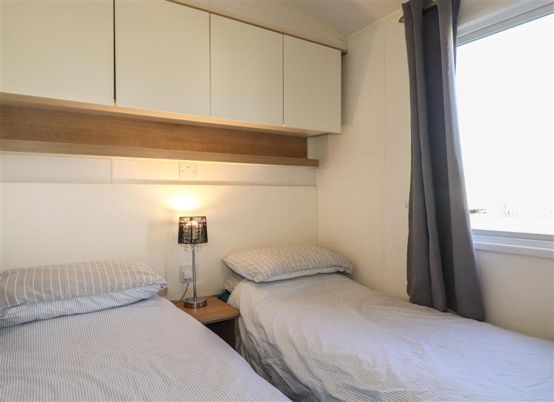 One of the 2 bedrooms at Flosh Caravan, Allonby near Aspatria
