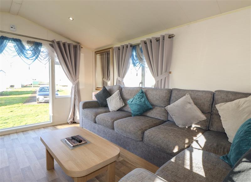 The living area at Flosh Caravan, Allonby near Aspatria