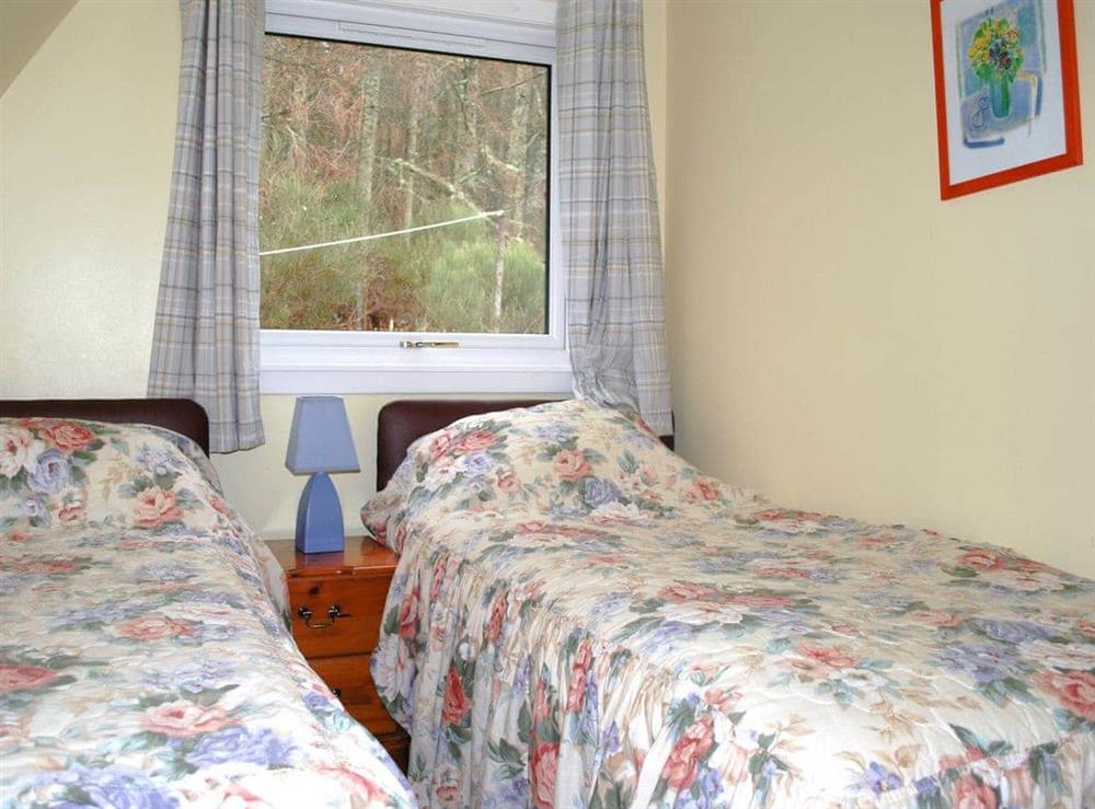 Twin bedroom at Heather Lodge, 