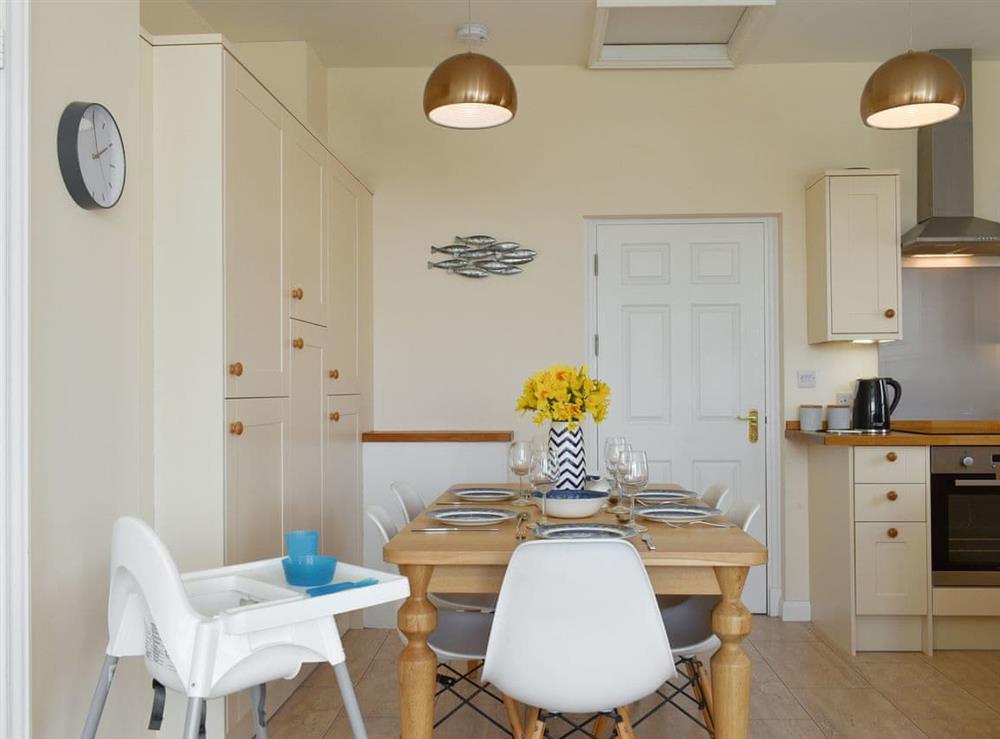Convenient dining area at Flowergate House in Whitby, North Yorkshire