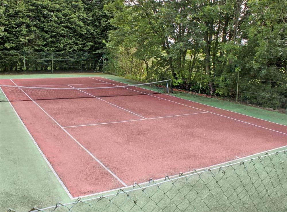 Tennis court at Fochy Cottage in Kinross, Nr Perth., Kinross-Shire