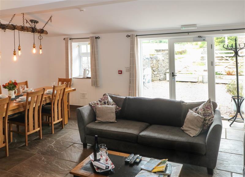 Relax in the living area at Foggs Barn, Butterton near Leek