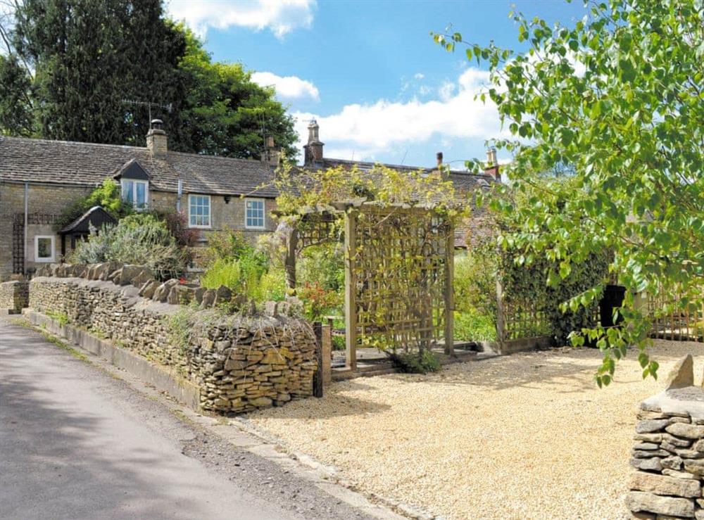 Garden and grounds at Folly Cottage in Avening, near Tetbury, Gloucestershire