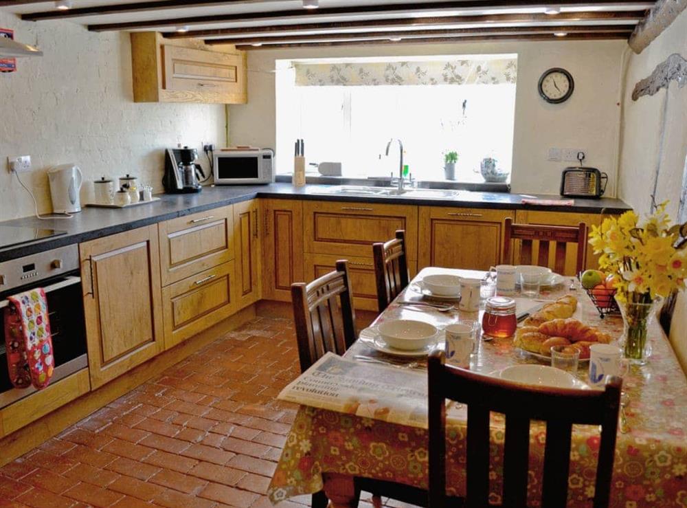 Kitchen/diner at Folly Cottage in Kentisbeare, near Cullompton, Devon., Great Britain