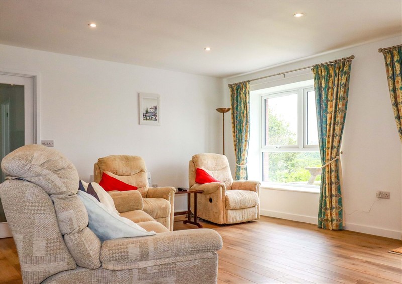 The living room at Folly View, Cambrose near Illogan