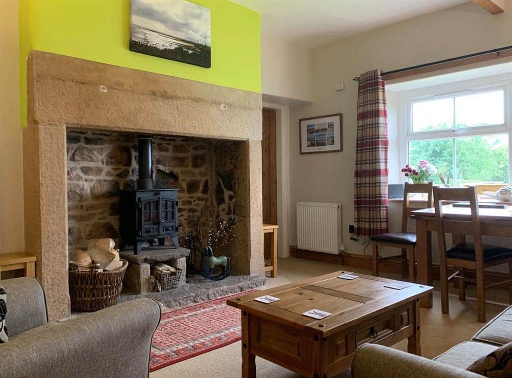 Living room/dining room at Folly View in Old Bewick, near Alnwick, Northumberland