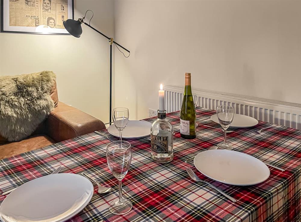 Dining room at Fonseca Cottage in Aberfeldy, Perthshire