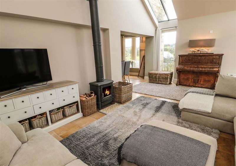 Enjoy the living room at Fontburn Farmhouse, Ewesley near Rothbury