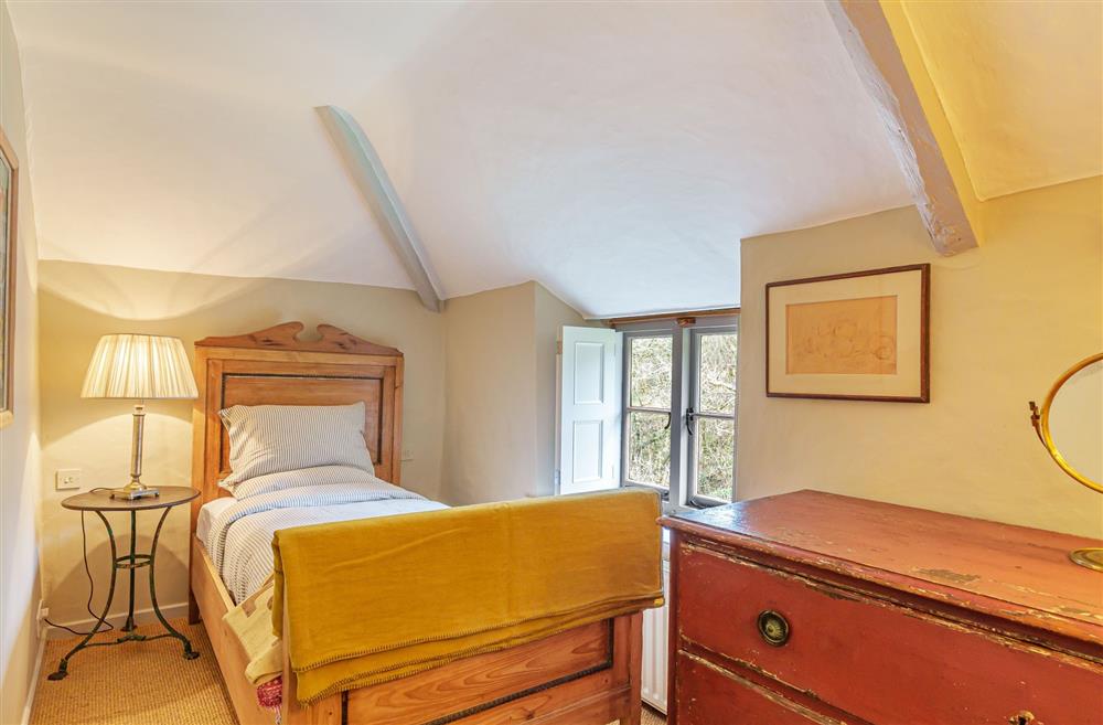 Bedroom two with 3’ single bed at Ford Cottage, Corscombe