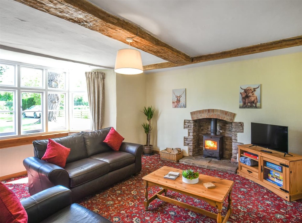 Living room at Ford Farm in Leominster, Herefordshire
