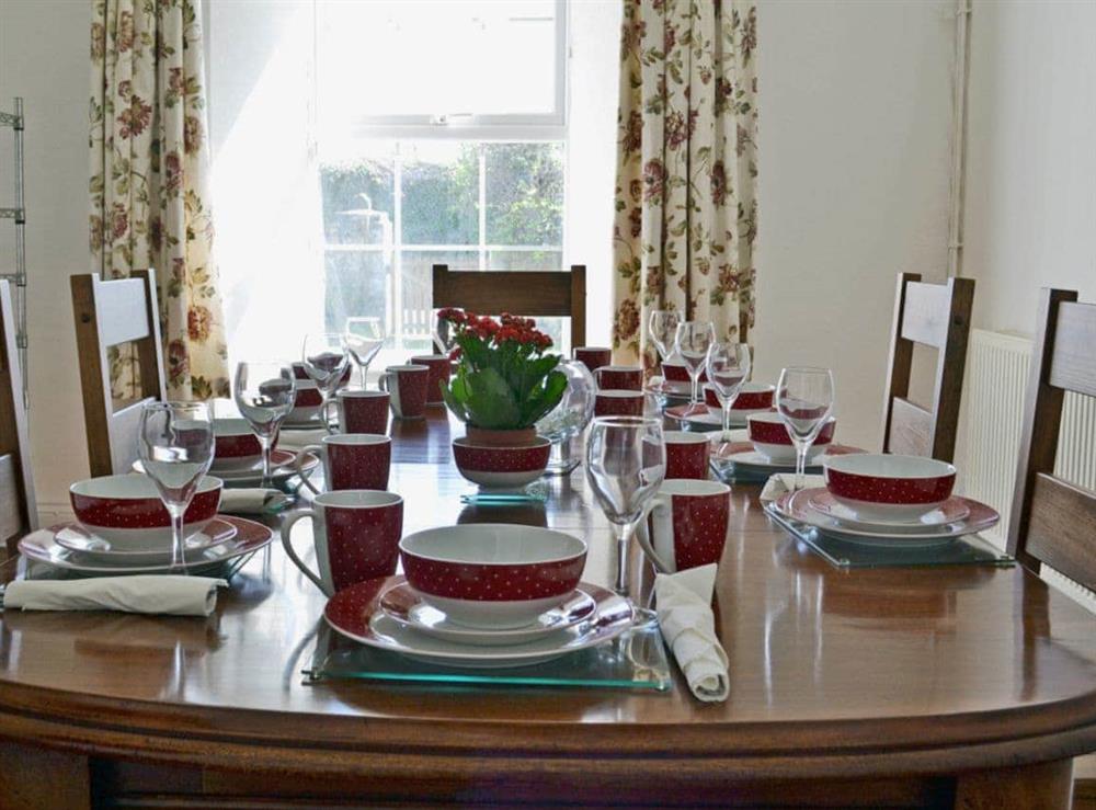 Dining room at Ford Farmhouse in Milton, near Tenby, Dyfed