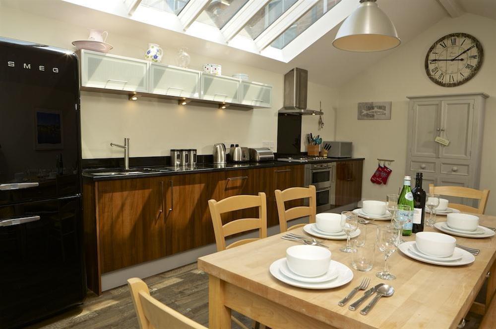 The superb, light and sunny kitchen/ dining area at Fordlea in , Salcombe