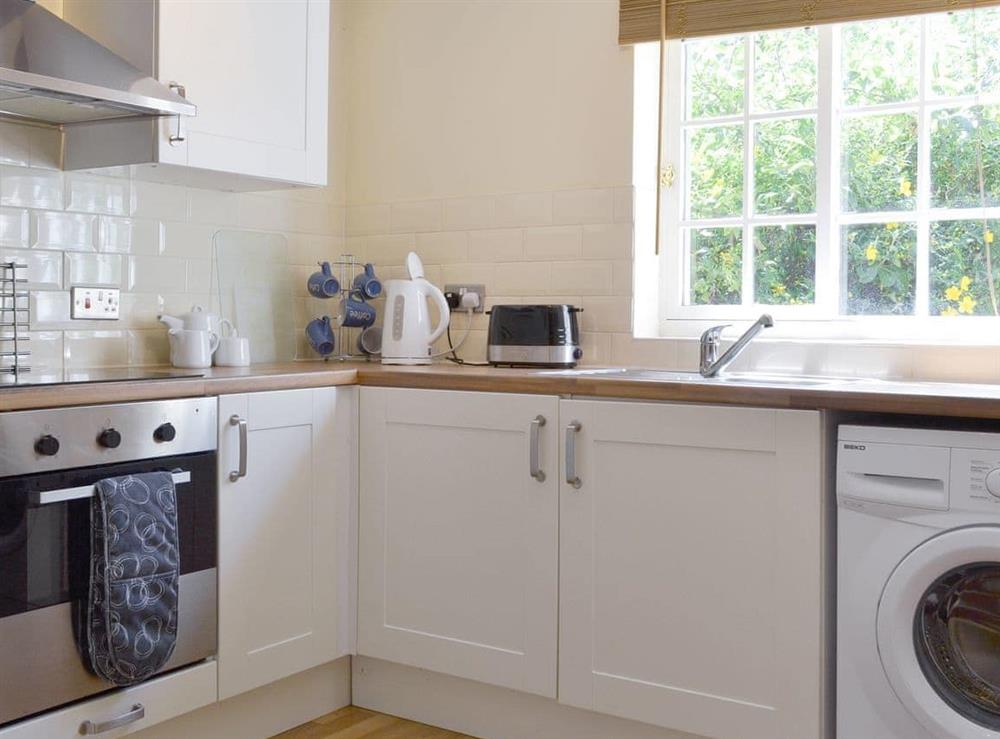 Light and airy kitchen at Burdett’s Cottage, 