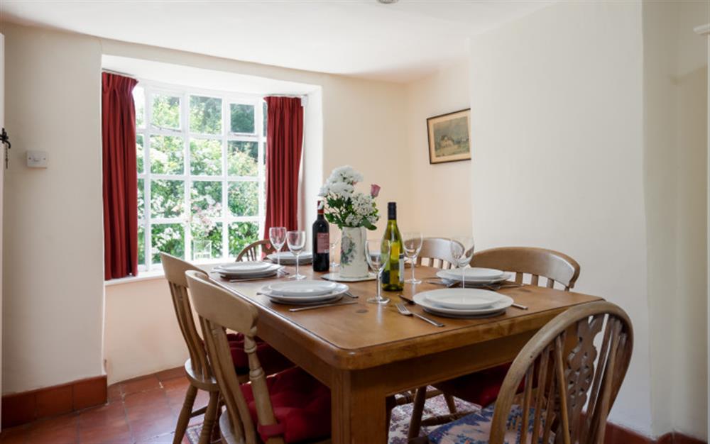 Dining room at Forest Cottage in Pilley