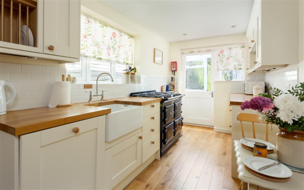 This is the kitchen at Forest Cottage in Pilley