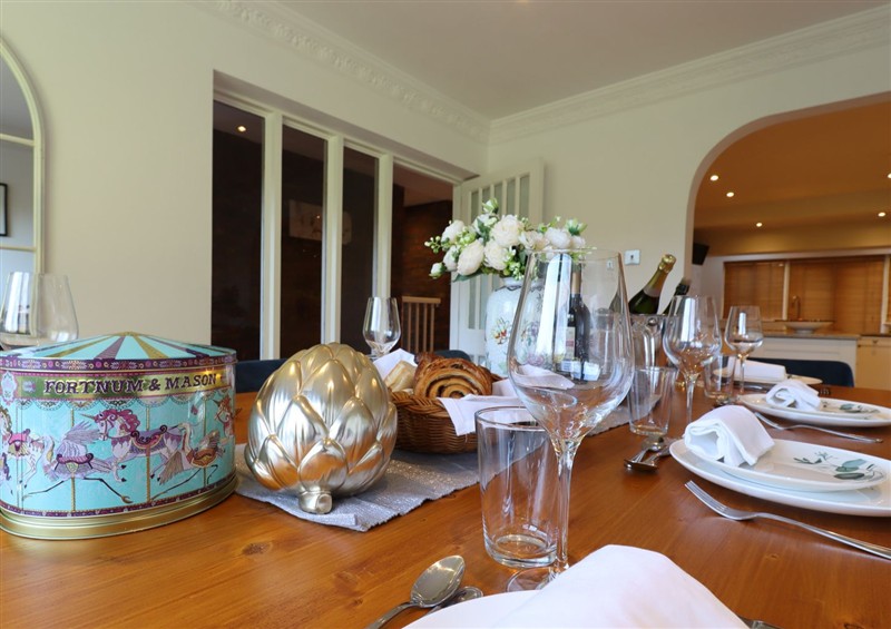 This is the dining room at Forest Getaway, Burnham Beeches near Farnham Common