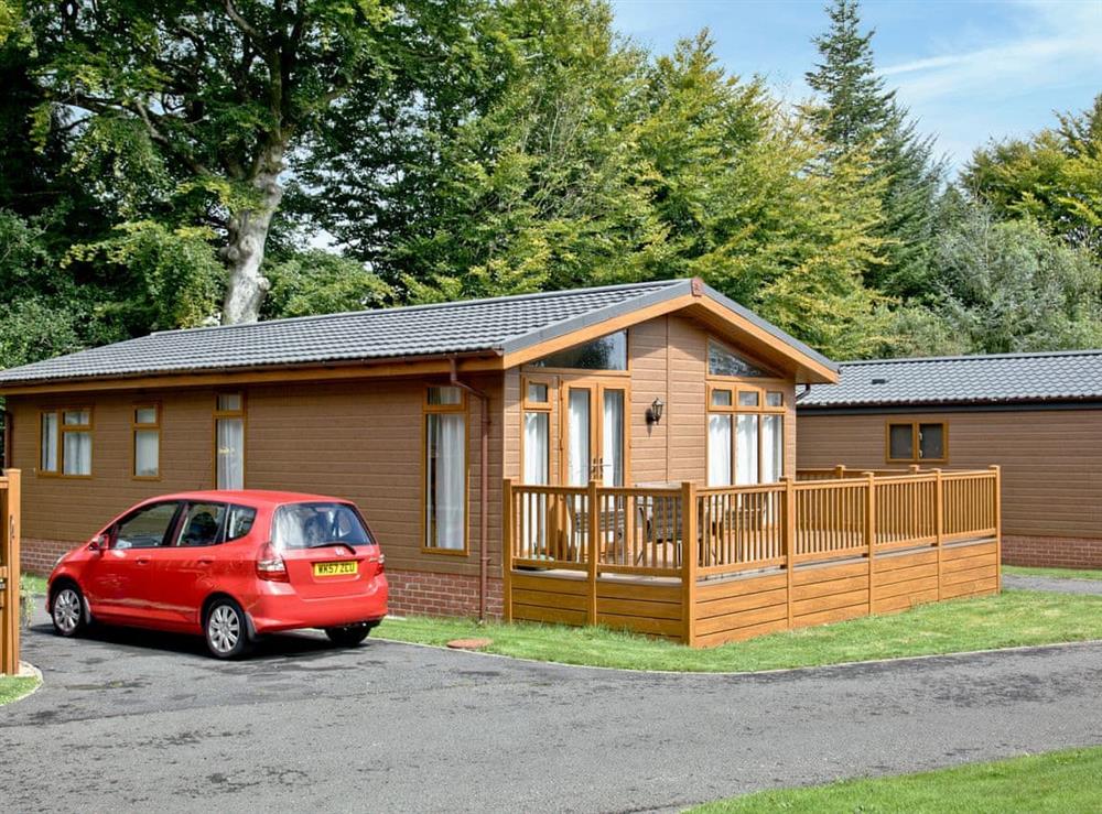 Exterior at Forest Glade Lodge in Lanlivery, Cornwall