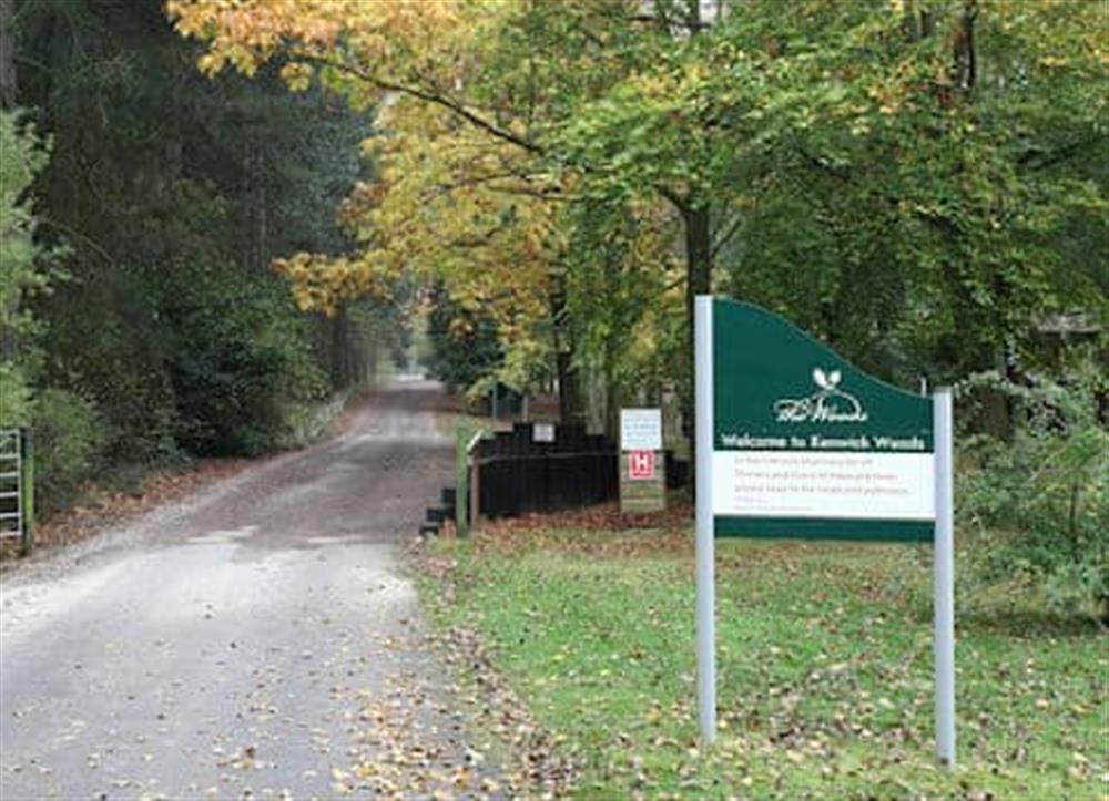 Entrance at Forest Lodge in Kenwick Woods, near Louth, Lincolnshire