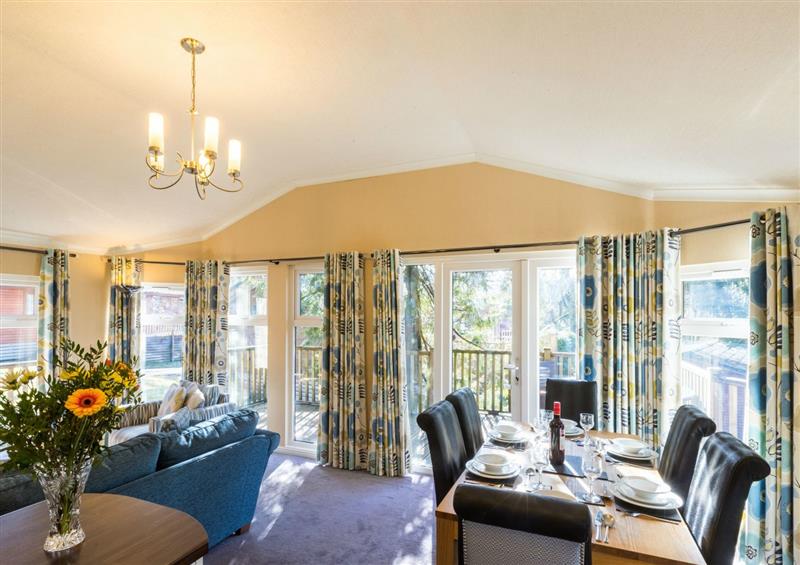 The living area at Forest Pines Lodge, Bowness on Windermere