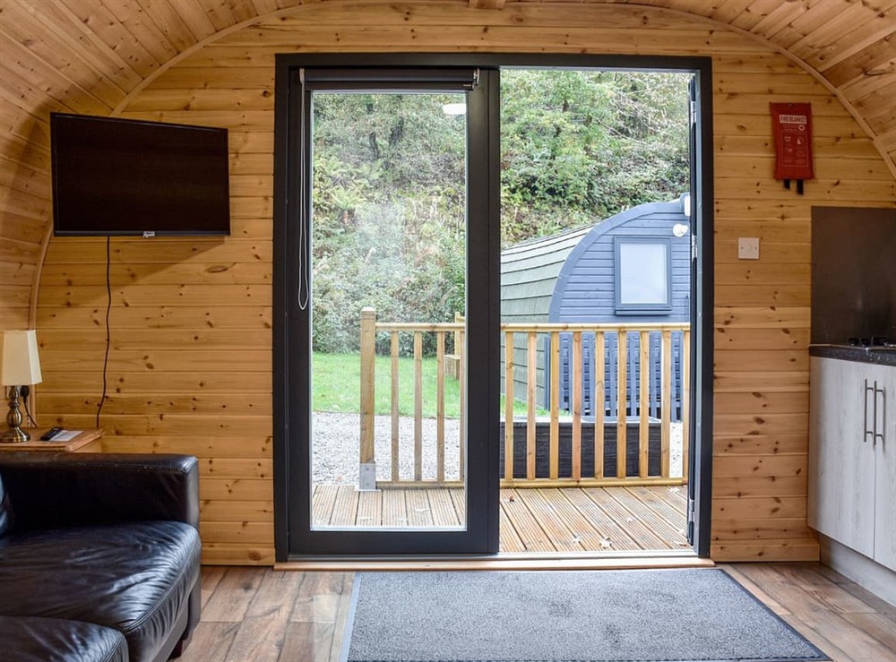 Interior at Forest Pod in Pontneddfechan, West Glamorgan