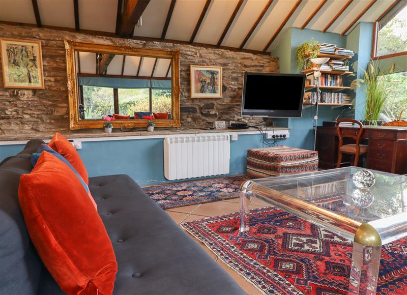 Enjoy the living room at Forest View Barn, Felindre near Beguildy