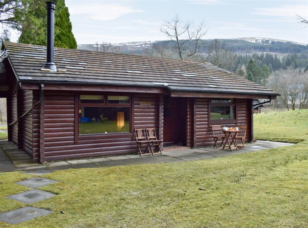 Welcoming lodge at Forest View in Strathyre, near Callendar, Perthshire