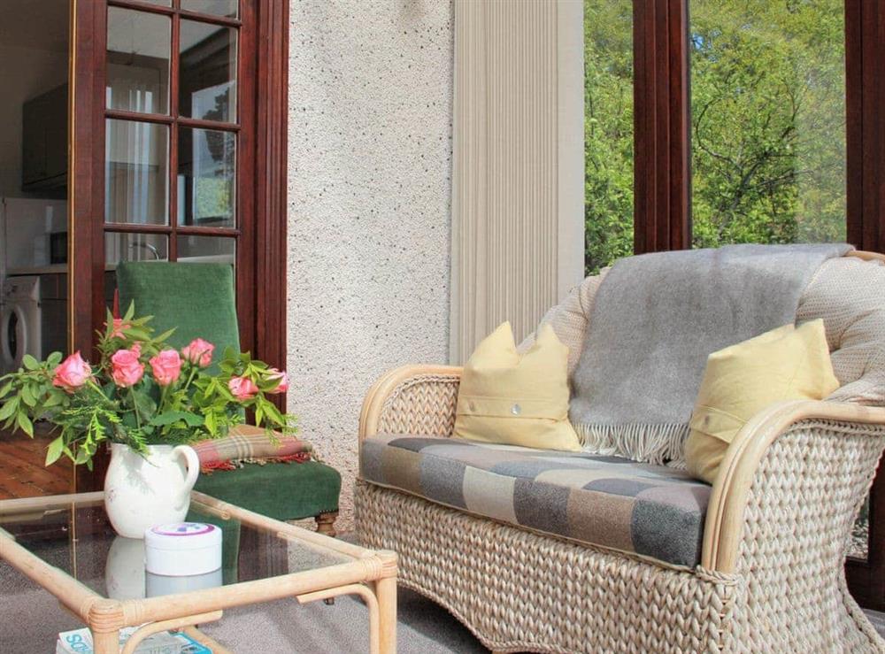 Furnished conservatory at Foresters Cottage in Tarbat, Invergordon, Ross-Shire