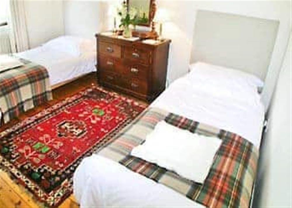 Twin bedroom at Foresters Cottage in Tarbat, Invergordon, Ross-Shire