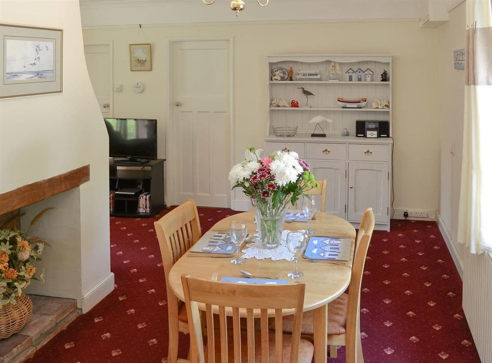 Delightful dining area at Forge Cottage in Norwich, Norfolk
