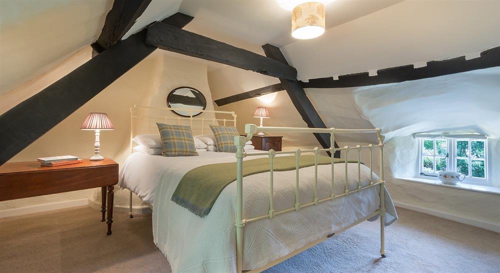 The double bedroom at Forge Cottage in Seaton, Devon