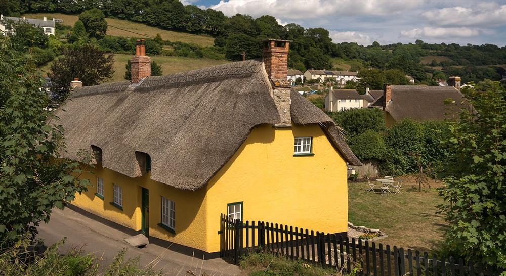 The exterior of Forge Cottage, Branscombe, Devon at Forge Cottage in Seaton, Devon