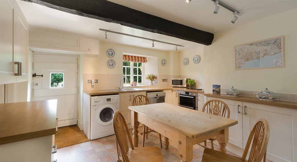The kitchen at Forge Cottage in Seaton, Devon