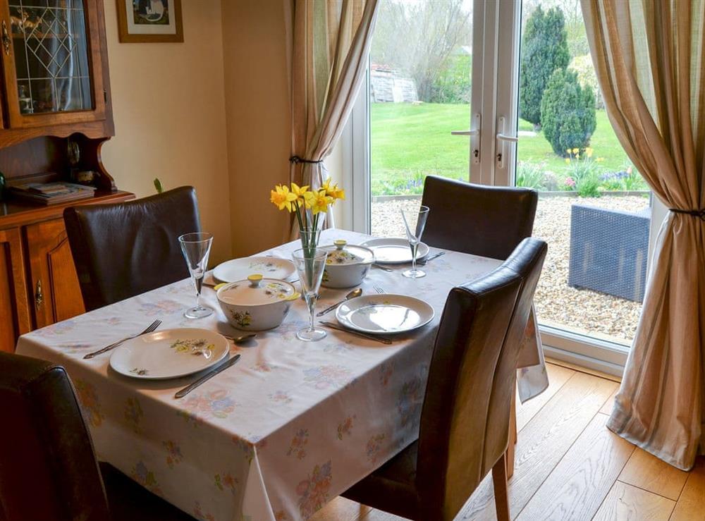 Dining room at Forge Cottage in Tibenham, near Norwich, Norfolk