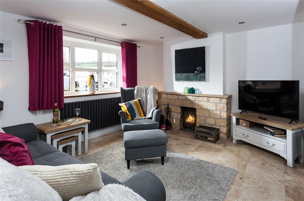 Sitting room with wood burning stove