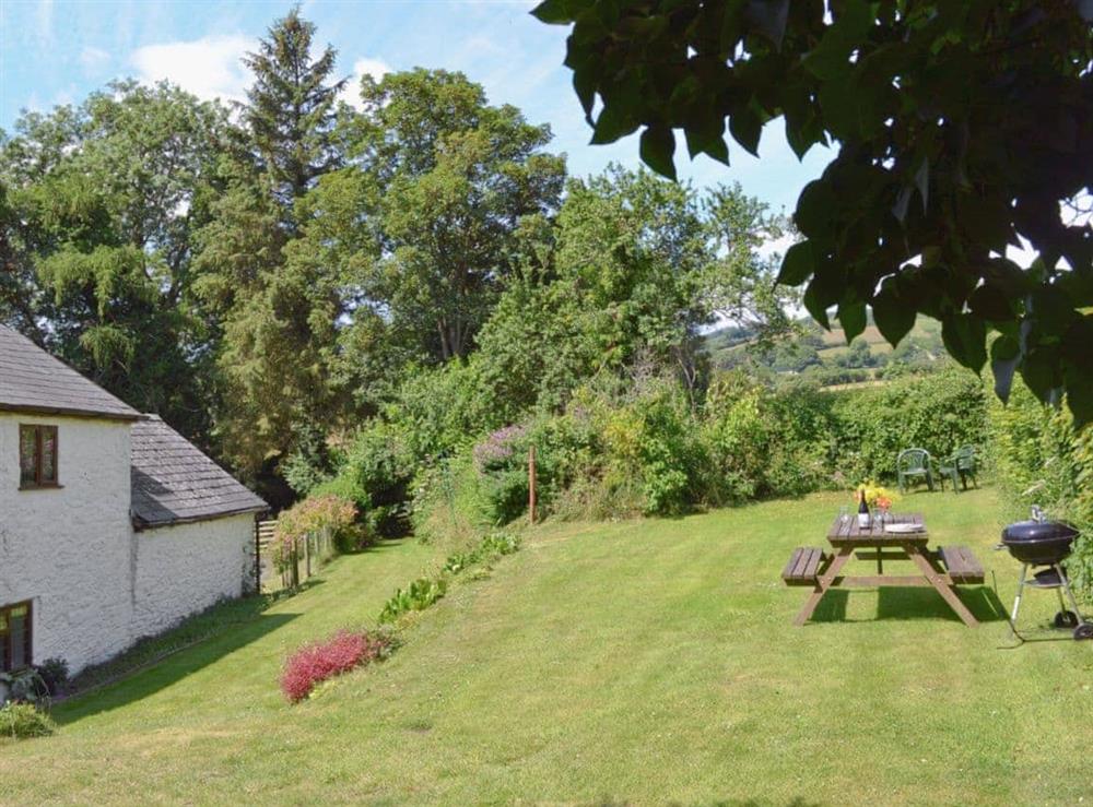 Garden at Forget-me-not Cottage in New Radnor, near Hay-on-Wye, Powys