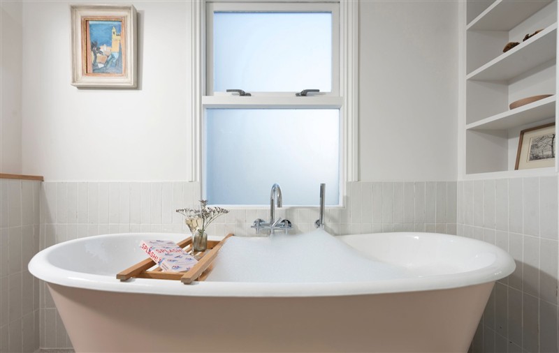 This is the bathroom at Forget Me Not Cottage, Cornwall