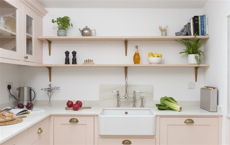 This is the kitchen at Forget Me Not Cottage, Cornwall