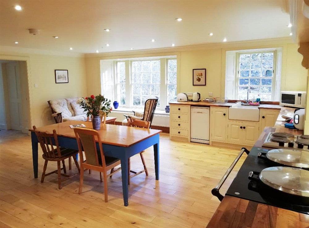 Spacious kitchen/ dining room at Forget Me Not in Dalmellington, Ayrshire., Great Britain