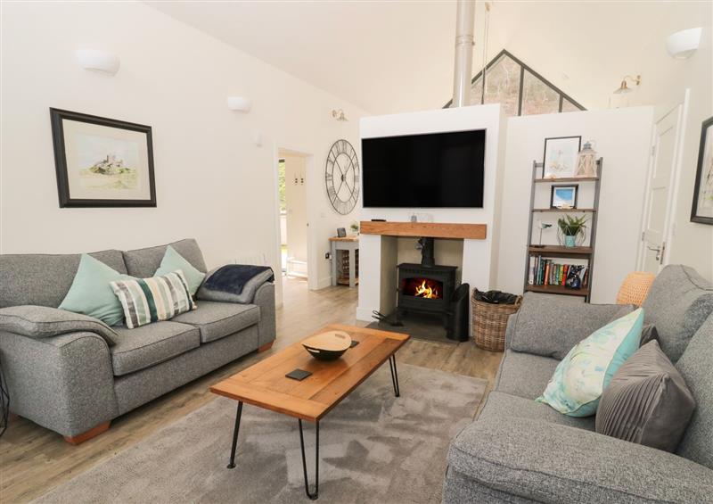 Relax in the living area at Forget Me Not Lodge, Bamburgh