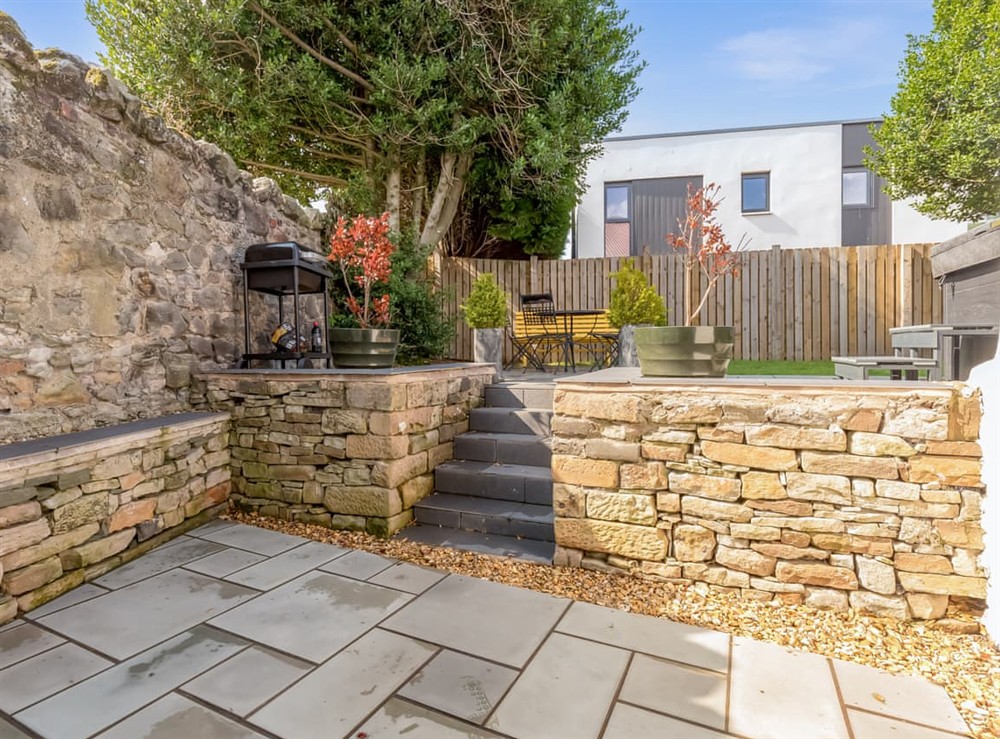 Patio at Formans Lodge in Musselburgh, East Lothian