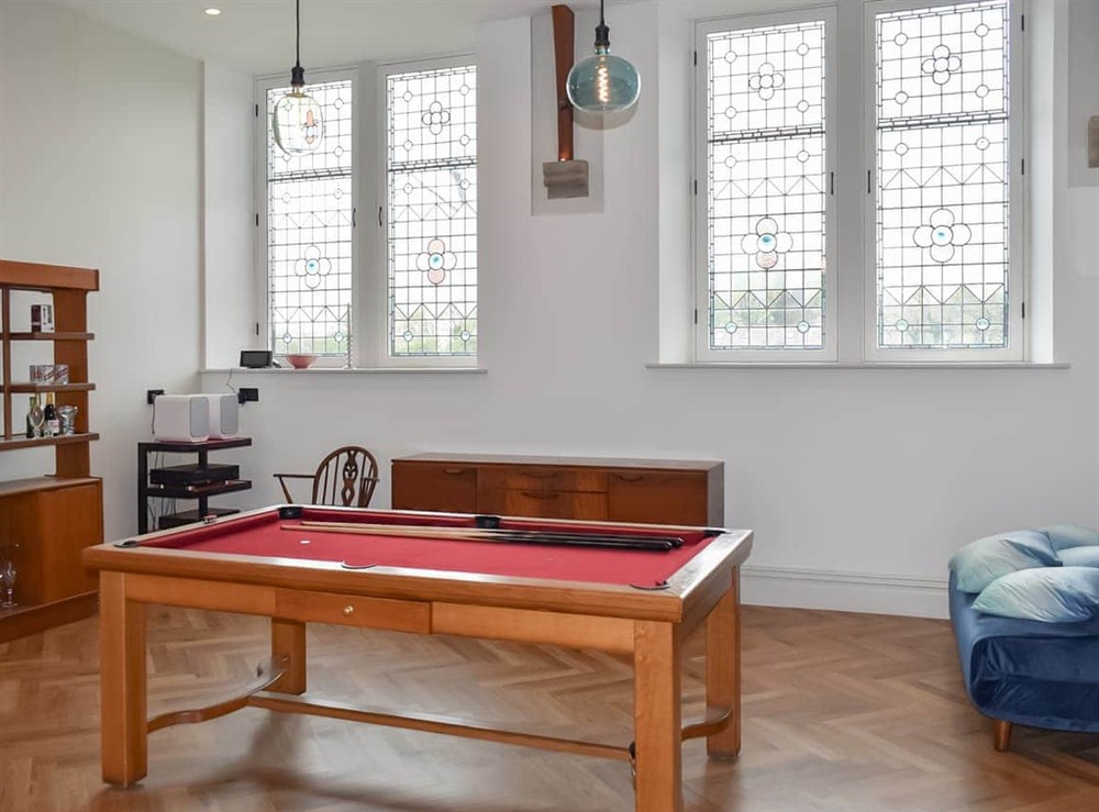 Games room at Former Methodist Church in Airton, near Malham, North Yorkshire