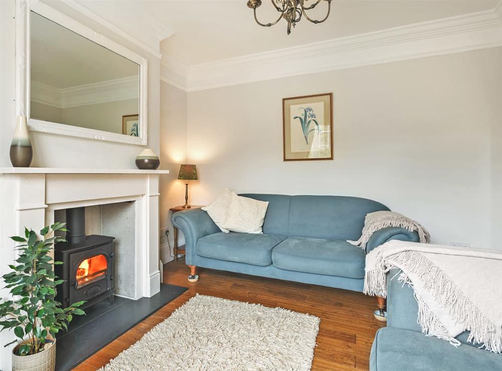 Living room at Forsythia House in Overstrand, near Cromer, Norfolk