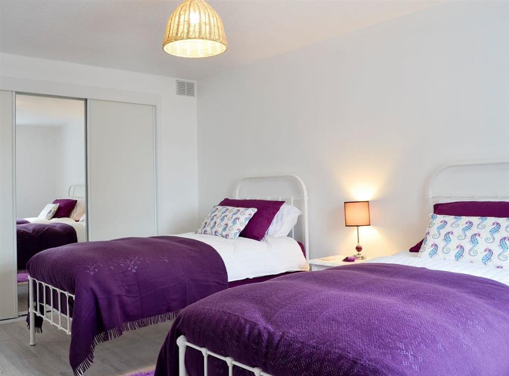 Twin bedroom at Forvie View in Collieston, Aberdeenshire