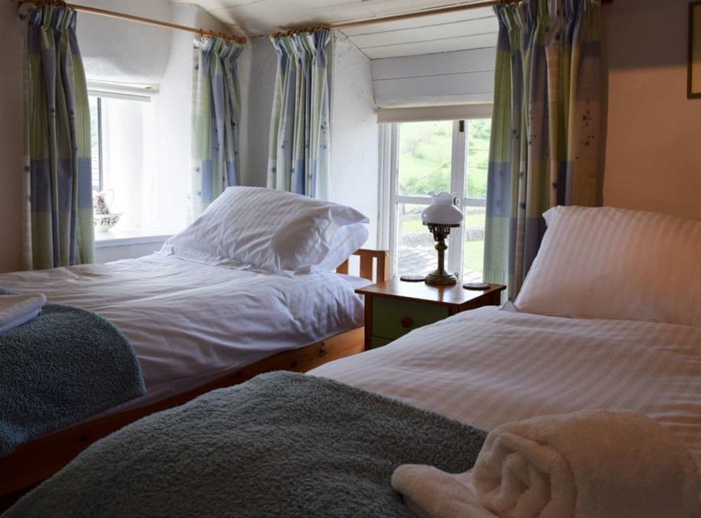 Twin bedroom at Foss Gill in Starbotton, near Skipton, Yorkshire, North Yorkshire