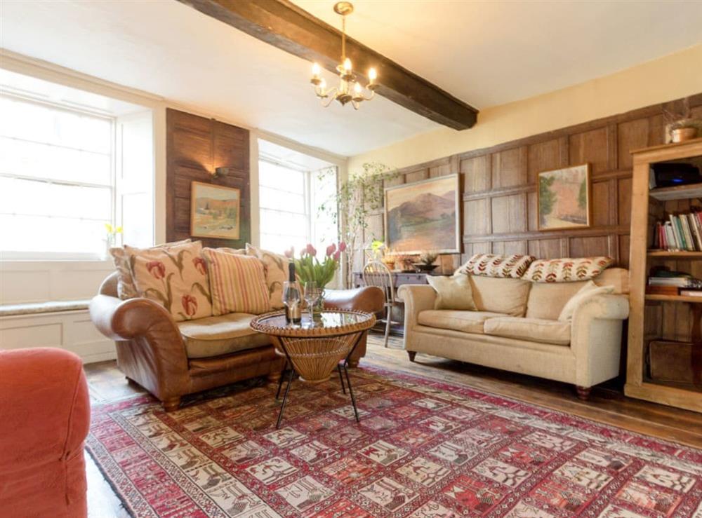 Spacious living room at Fossilers Lodge in Lyme Regis, Dorset