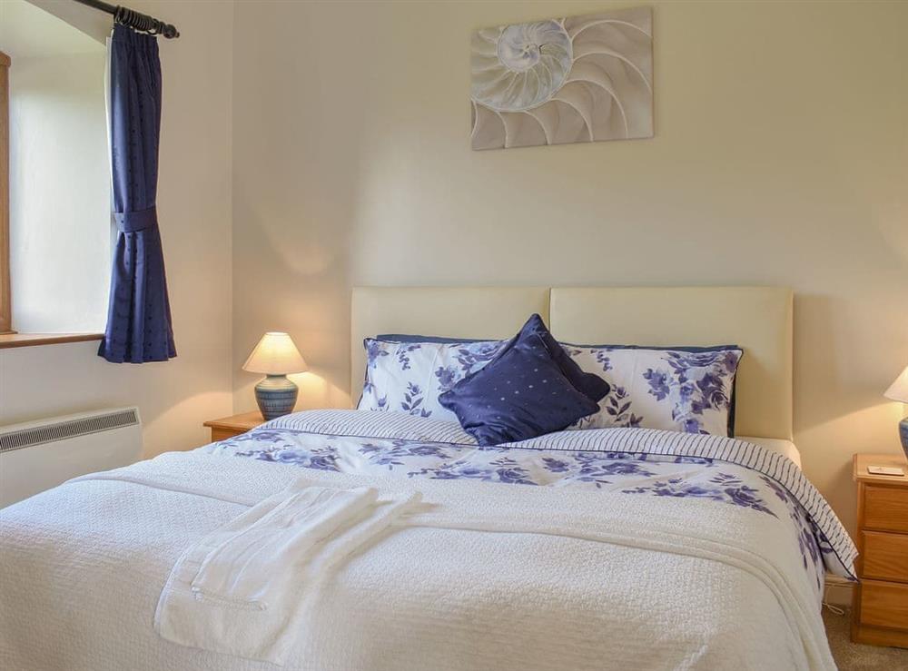 Comfortable double bedroom at Fossils End in Chickerell, near Weymouth, Dorset