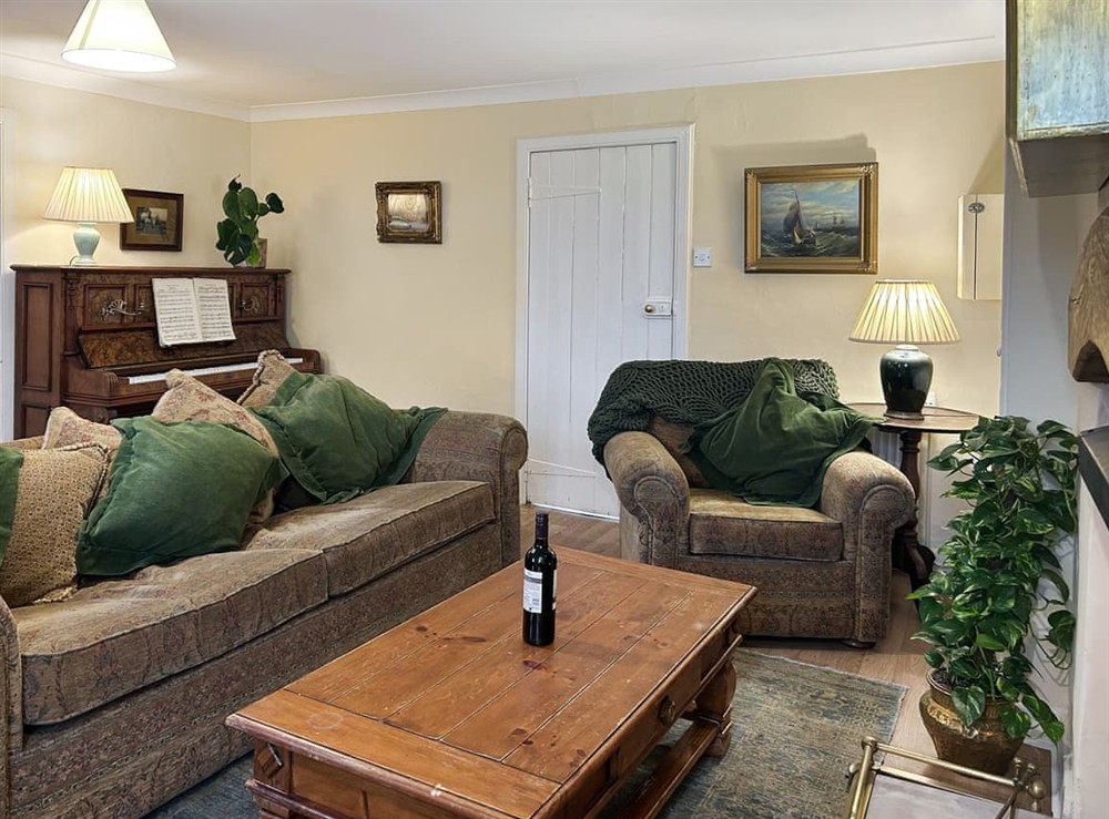 Living room at Foumartdean Cottage in Lochside, Roxburghshire