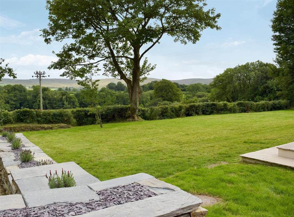 Garden at Fountain Hill in Eglwyswrw, near Cardigan, Pembrokeshire, Dyfed